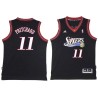 Black Throwback Kevin Pritchard Twill Basketball Jersey -76ers #11 Pritchard Twill Jerseys, FREE SHIPPING