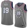 2018-19City Raul Neto 76ers #19 Twill Basketball Jersey FREE SHIPPING