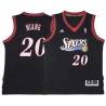 Black Throwback Georges Niang 76ers #20 Twill Basketball Jersey FREE SHIPPING