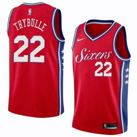 Red2 Matisse Thybulle 76ers #22 Twill Basketball Jersey FREE SHIPPING