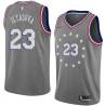 2018-19City Ersan Ilyasova 76ers #23 Twill Basketball Jersey FREE SHIPPING