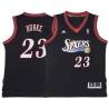 Black Throwback Trey Burke 76ers #23 Twill Basketball Jersey FREE SHIPPING