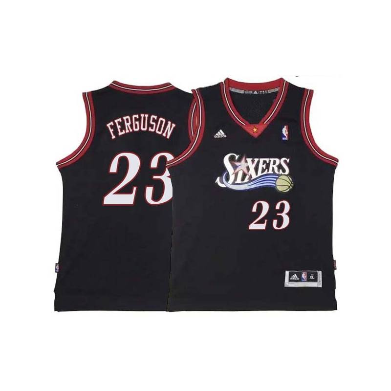 Black Throwback Terrance Ferguson 76ers #23 Twill Basketball Jersey FREE SHIPPING