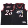 Black Throwback Charles Bassey 76ers #23 Twill Basketball Jersey FREE SHIPPING