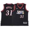 Black Throwback Mike Muscala 76ers #31 Twill Basketball Jersey FREE SHIPPING