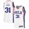 White Seth Curry 76ers #31 Twill Basketball Jersey FREE SHIPPING