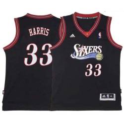Black Throwback Tobias Harris 76ers #33 Twill Basketball Jersey FREE SHIPPING
