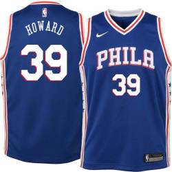 Blue Dwight Howard 76ers #39 Twill Basketball Jersey FREE SHIPPING
