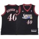 Black Throwback Glenn Robinson III 76ers #40 Twill Basketball Jersey FREE SHIPPING