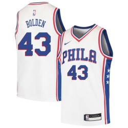 Jonah Bolden 76ers #43 Twill Basketball Jersey FREE SHIPPING