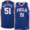 Blue Boban Marjanovic 76ers #51 Twill Basketball Jersey FREE SHIPPING
