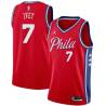 Red Royal Ivey Twill Basketball Jersey -76ers #7 Ivey Twill Jerseys, FREE SHIPPING