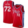 Red Jason Kapono Twill Basketball Jersey -76ers #72 Kapono Twill Jerseys, FREE SHIPPING