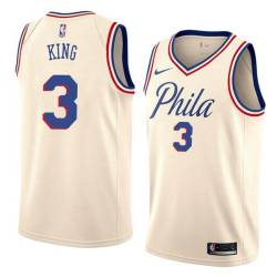 2017-18City George King Twill Basketball Jersey -76ers #3 King Twill Jerseys, FREE SHIPPING