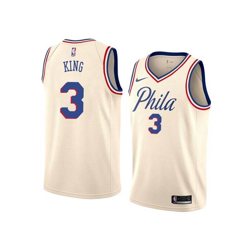 2017-18City George King Twill Basketball Jersey -76ers #3 King Twill Jerseys, FREE SHIPPING