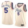 2017-18City Tom Van Arsdale Twill Basketball Jersey -76ers #5 Van Arsdale Twill Jerseys, FREE SHIPPING