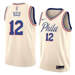 2017-18City Jim Reid Twill Basketball Jersey -76ers #12 Reid Twill Jerseys, FREE SHIPPING