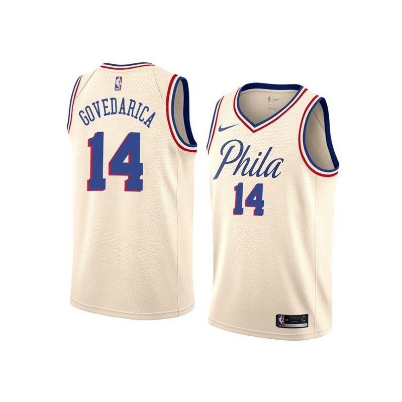 2017-18City Bato Govedarica Twill Basketball Jersey -76ers #14 Govedarica Twill Jerseys, FREE SHIPPING