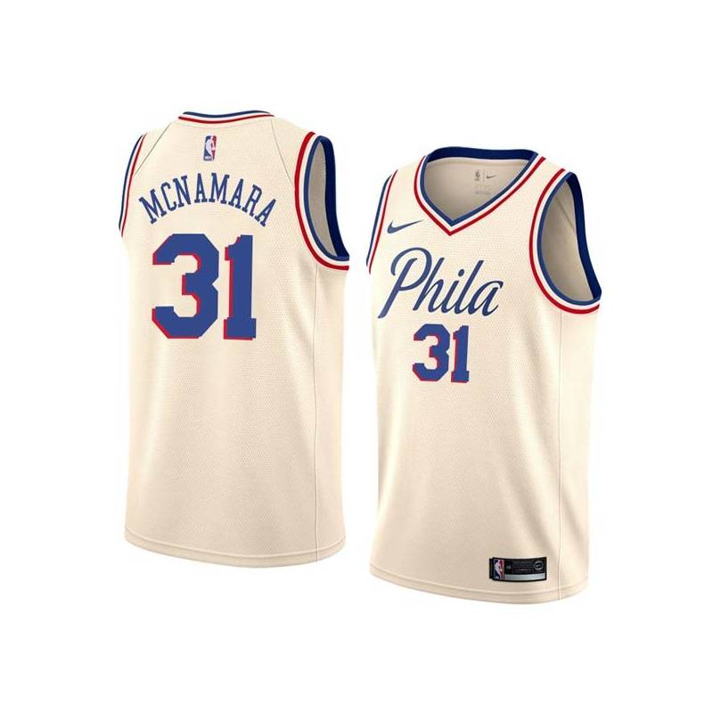 2017-18City Mark McNamara Twill Basketball Jersey -76ers #31 McNamara Twill Jerseys, FREE SHIPPING