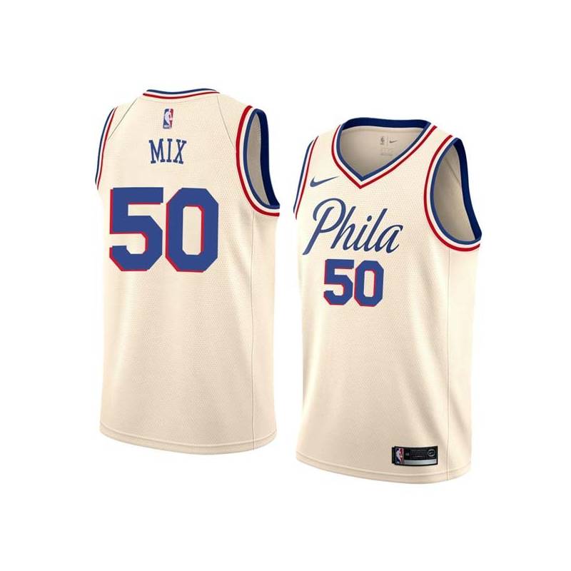 2017-18City Steve Mix Twill Basketball Jersey -76ers #50 Mix Twill Jerseys, FREE SHIPPING