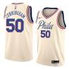 2017-18City William Cunningham Twill Basketball Jersey -76ers #50 Cunningham Twill Jerseys, FREE SHIPPING