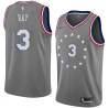 2018-19City Jim Ray Twill Basketball Jersey -76ers #3 Ray Twill Jerseys, FREE SHIPPING