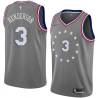 2018-19City Dave Henderson Twill Basketball Jersey -76ers #3 Henderson Twill Jerseys, FREE SHIPPING