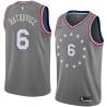 2018-19City George Ratkovicz Twill Basketball Jersey -76ers #6 Ratkovicz Twill Jerseys, FREE SHIPPING