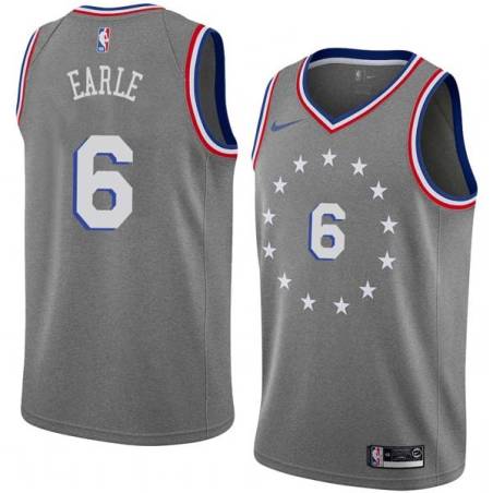 2018-19City Ed Earle Twill Basketball Jersey -76ers #6 Earle Twill Jerseys, FREE SHIPPING