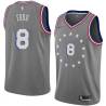 2018-19City Alphonso Ford Twill Basketball Jersey -76ers #8 Ford Twill Jerseys, FREE SHIPPING