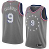 2018-19City Gerry Calabrese Twill Basketball Jersey -76ers #9 Calabrese Twill Jerseys, FREE SHIPPING