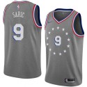 Dario Saric Twill Basketball Jersey -76ers #9 Saric Twill Jerseys, FREE SHIPPING