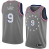 2018-19City Dario Saric Twill Basketball Jersey -76ers #9 Saric Twill Jerseys, FREE SHIPPING