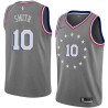 2018-19City Don Smith Twill Basketball Jersey -76ers #10 Smith Twill Jerseys, FREE SHIPPING