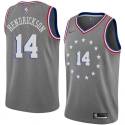 Mark Hendrickson Twill Basketball Jersey -76ers #14 Hendrickson Twill Jerseys, FREE SHIPPING