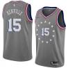 2018-19City Billy Kenville Twill Basketball Jersey -76ers #15 Kenville Twill Jerseys, FREE SHIPPING