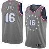 2018-19City Bob Lavoy Twill Basketball Jersey -76ers #16 Lavoy Twill Jerseys, FREE SHIPPING