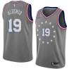 2018-19City Furkan Aldemir Twill Basketball Jersey -76ers #19 Aldemir Twill Jerseys, FREE SHIPPING