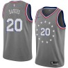 2018-19City Brandon Davies Twill Basketball Jersey -76ers #20 Davies Twill Jerseys, FREE SHIPPING