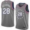 2018-19City Bill Melchionni Twill Basketball Jersey -76ers #28 Melchionni Twill Jerseys, FREE SHIPPING