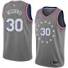 2018-19City George McGinnis Twill Basketball Jersey -76ers #30 McGinnis Twill Jerseys, FREE SHIPPING