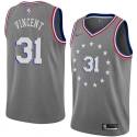 Jay Vincent Twill Basketball Jersey -76ers #31 Vincent Twill Jerseys, FREE SHIPPING