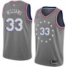 2018-19City Sam Williams Twill Basketball Jersey -76ers #33 Williams Twill Jerseys, FREE SHIPPING