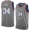 2018-19City Don May Twill Basketball Jersey -76ers #34 May Twill Jerseys, FREE SHIPPING