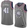 2018-19City Kebu Stewart Twill Basketball Jersey -76ers #41 Stewart Twill Jerseys, FREE SHIPPING