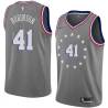 2018-19City Thomas Robinson Twill Basketball Jersey -76ers #41 Robinson Twill Jerseys, FREE SHIPPING