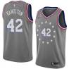 2018-19City Zendon Hamilton Twill Basketball Jersey -76ers #42 Hamilton Twill Jerseys, FREE SHIPPING