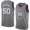 2018-19City Ed Peterson Twill Basketball Jersey -76ers #50 Peterson Twill Jerseys, FREE SHIPPING