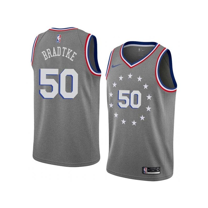 2018-19City Mark Bradtke Twill Basketball Jersey -76ers #50 Bradtke Twill Jerseys, FREE SHIPPING