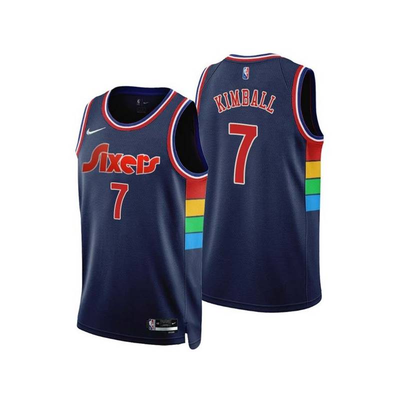 2021-22City Toby Kimball Twill Basketball Jersey -76ers #7 Kimball Twill Jerseys, FREE SHIPPING